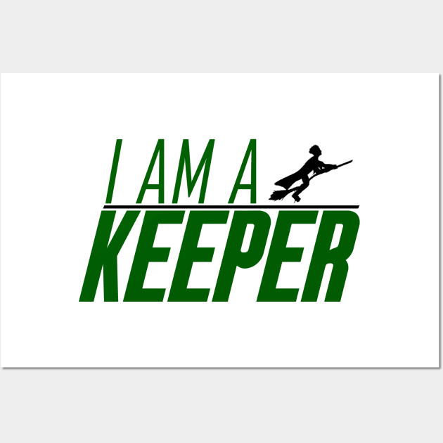 Keeper Green Black Wall Art by tysonstreet